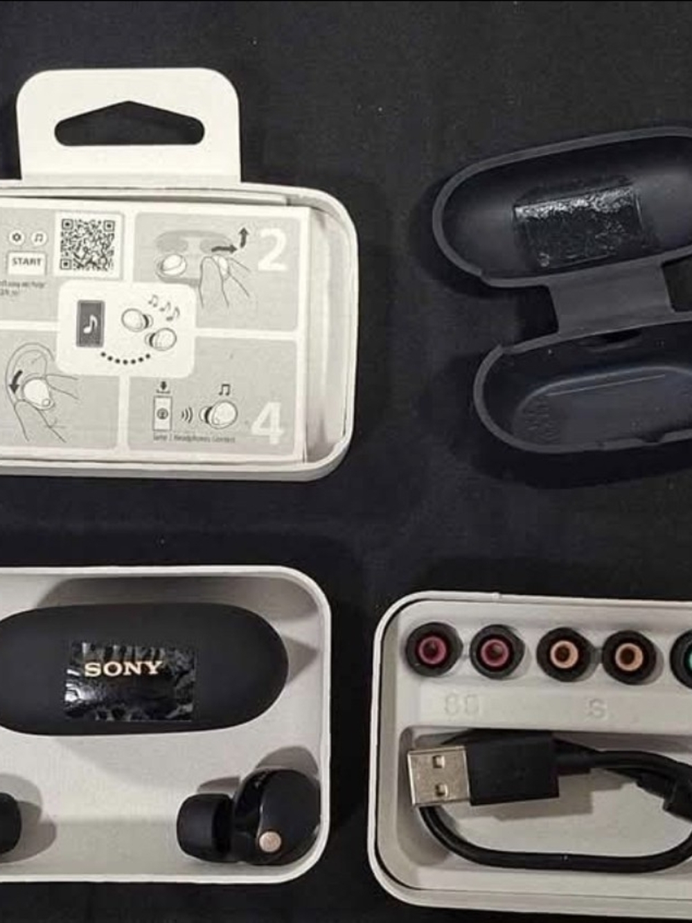 Sony WF-1000XM5 Truly Wireless Earbuds Black